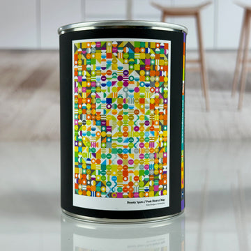 Tea Towel - Beauty Spots - Peak District Map