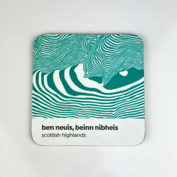 Ben Nevis, Beinn Nibheis Contour Design – Coaster