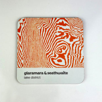 Glaramara & Seathwaite Contour Design – Coaster