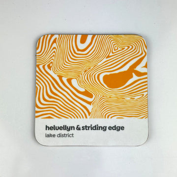 Helvellyn & Striding Edge Contour Design – Coaster