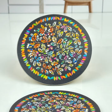 Village Leaves - Love Nature – Round Coaster