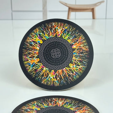 Temporal Circle - Love Nature – Round Coaster