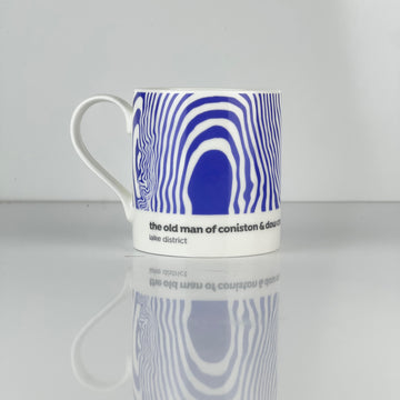 Lake District Contour Mug - The Old Man of Coniston & Dow Crag