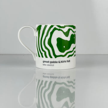 Lake District Contour Mug - Great Gable & Kirk Fell