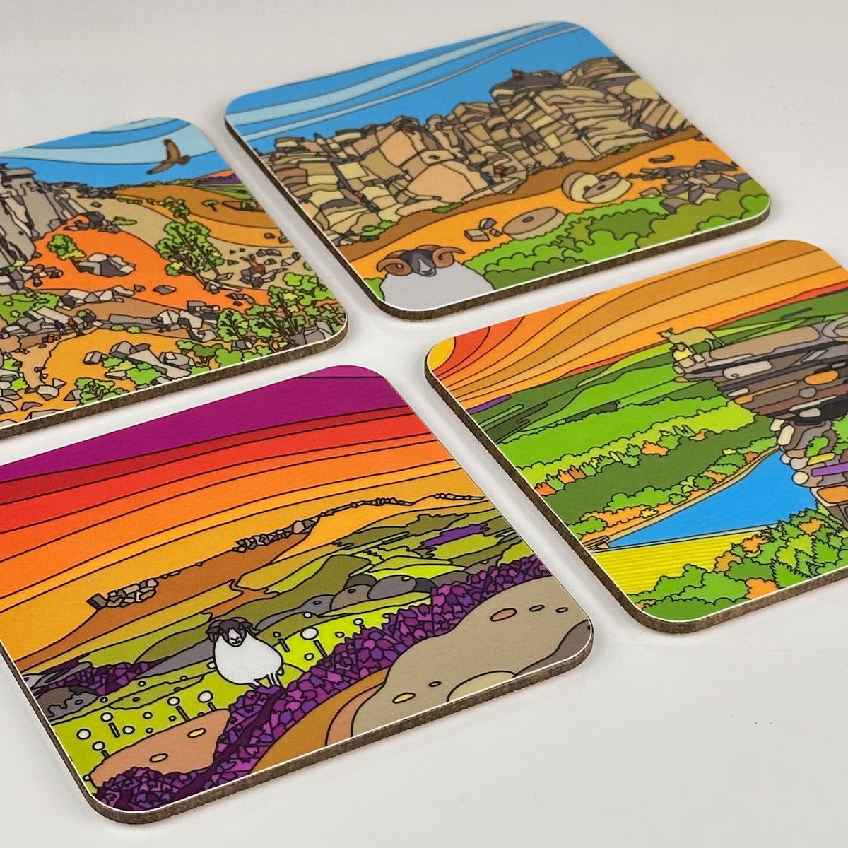 Peak District - Idyll – Square Coaster Set – Park Designs