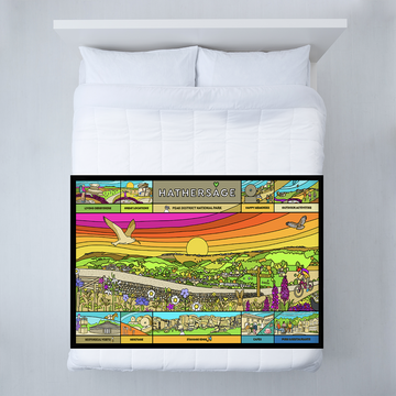 Hathersage in the Peak District - Idyll - Fleece Blanket