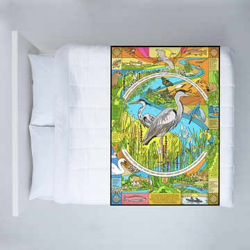 The Great British Riverbank - Save Our Rivers - Fleece Blanket