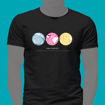 Lake District - Contour Designs 02 - T Shirt