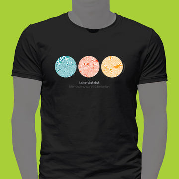 Lake District - Contour Designs 01 - T Shirt