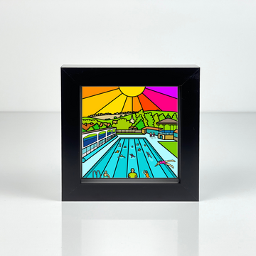 Hathersage Outdoor Pool - Peak District - Mini Fine Art Print