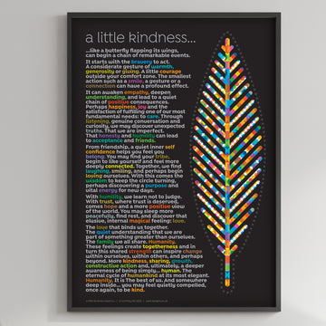 The feather of Kindness - Wellbeing - Fine Art Print