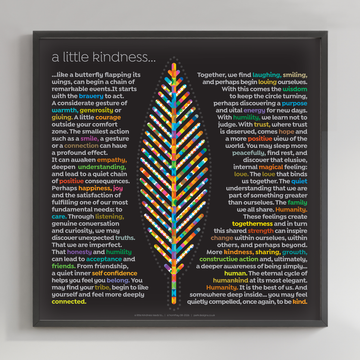 It all begins with a little Kindness - Wellbeing - Fine Art Print