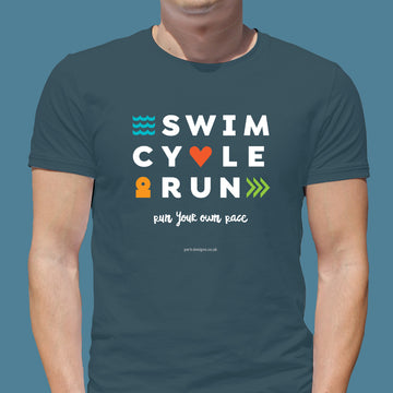 Triathlon - Swim, Cycle, Run - I Love Parks - Park Designs - T Shirt