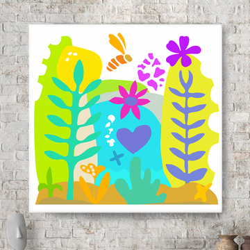 Hay Meadow Tryptych 01 - Love Nature - Canvas