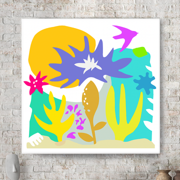 Hay Meadow Tryptych 02 - Love Nature - Canvas