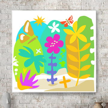 Hay Meadow Tryptych 03 - Love Nature - Canvas