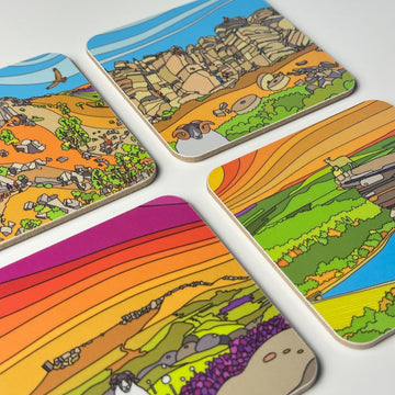 Peak District – Idyll - Square Coaster Set 01