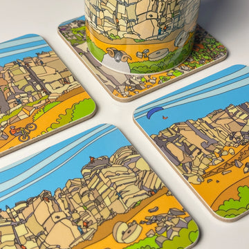 Peak District – Idyll - Square Coaster Set 03