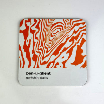 Pen-y-ghent Contour Design – Coaster