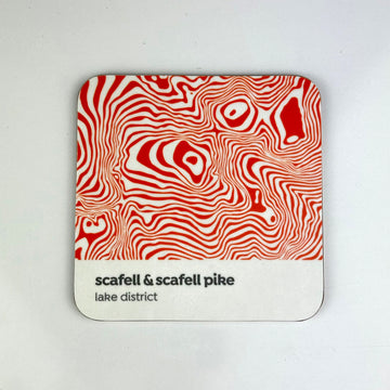 Scafell & Scafell Pike Contour Design – Coaster