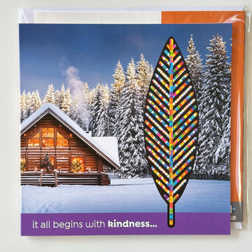 Christmas Cards - The Feather of Kindness at Christmas