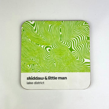 Skiddaw & Little Man Contour Design – Coaster