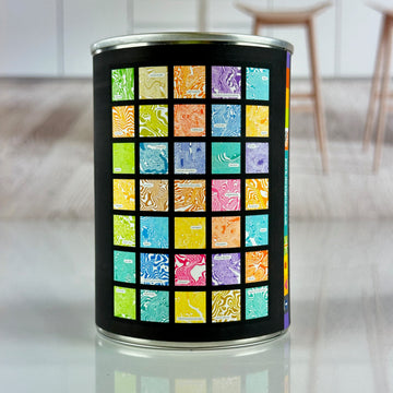 Treasured Places 35 - Contour Range on grey - Tea Towel