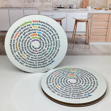 We - a few words - Wellbeing - Place Mat