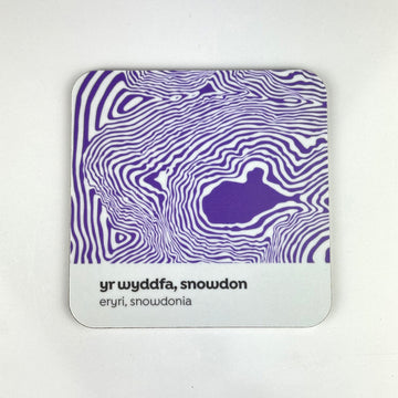 Yr Wyddfa, Snowdon Contour Design – Coaster