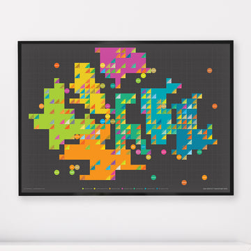 The Wainwrights - 214 Summits - Lake District Fine Art Print