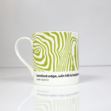 Peak District - Contour Mug - Bamford Edge