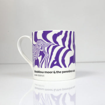 Peak District - Contour Mug - Bleaklow Moor and The Pennine Way