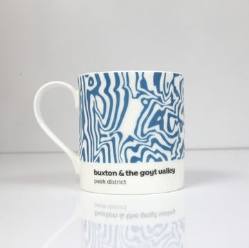 Peak District - Contour Mug - Buxton and The Goyt Valley