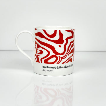 Dartmeet & the Rivers Dart - Dartmoor - Contour Mug