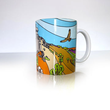 Curbar Edge overlooking Curbar Gap - Idyll - Ceramic Mug