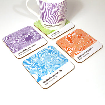 Snowdonia Contour Design – Coaster Set 01