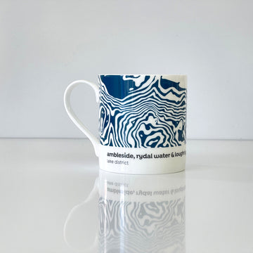 Ambleside, Rydal Water & Loughrigg Fell - Lake District Contour Mug