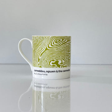 Carneddau, Ogwen & the Carnedds Contour Mug - Snowdonia