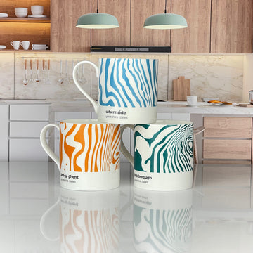 3 Peaks of Yorkshire - Dales - Contour Mug Set of 3