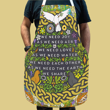 Everybody - The earth we share - Maya Angelou - Apron