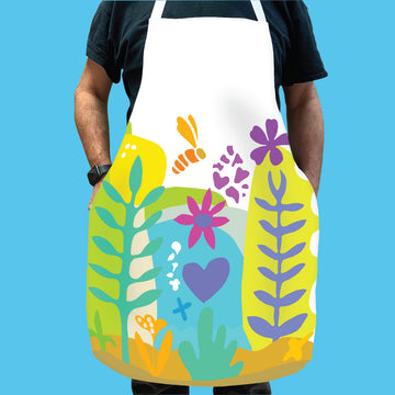 Hay Meadow Tryptych 01 - Love Nature - Apron