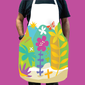 Hay Meadow Tryptych 03 - Love Nature - Apron