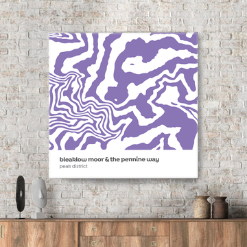 Bleaklow & The Pennine Way - Peak District - Contour Range Canvas