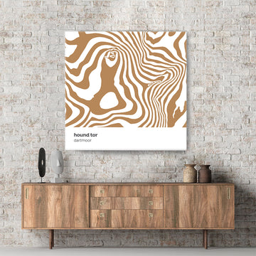 Hound Tor - Dartmoor Contour Canvas