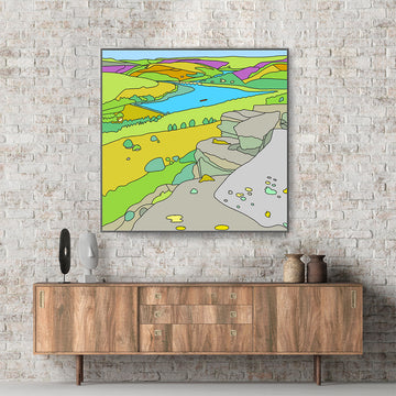 Ladybower from Bamford Edge - Peak District - Canvas