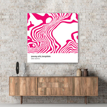 Pavey Ark, Langdales - Lake District Contour Canvas