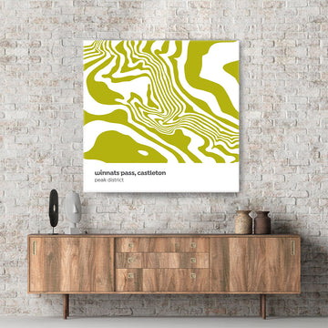 Winnats Pass, Castleton - Peak District - Contour Range Canvas