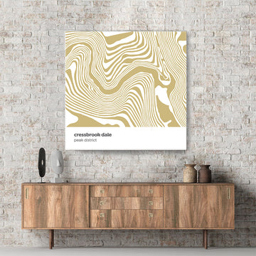 Cressbrook Dale - Peak District - Contour Range Canvas