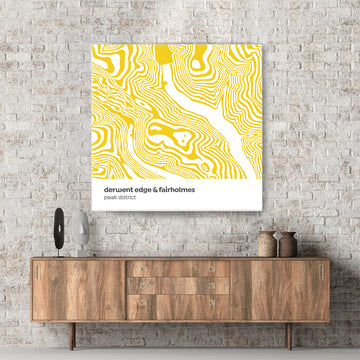 Derwent Edge & Fairholmes - Peak District - Contour Range Canvas