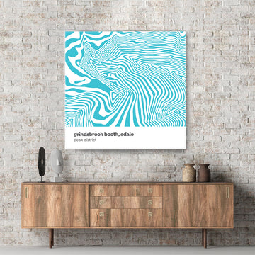 Grindsbrook Booth, Edale - Peak District - Contour Range Canvas